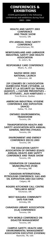 Conferences and Exhibitions