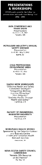 Presentations and Workshops