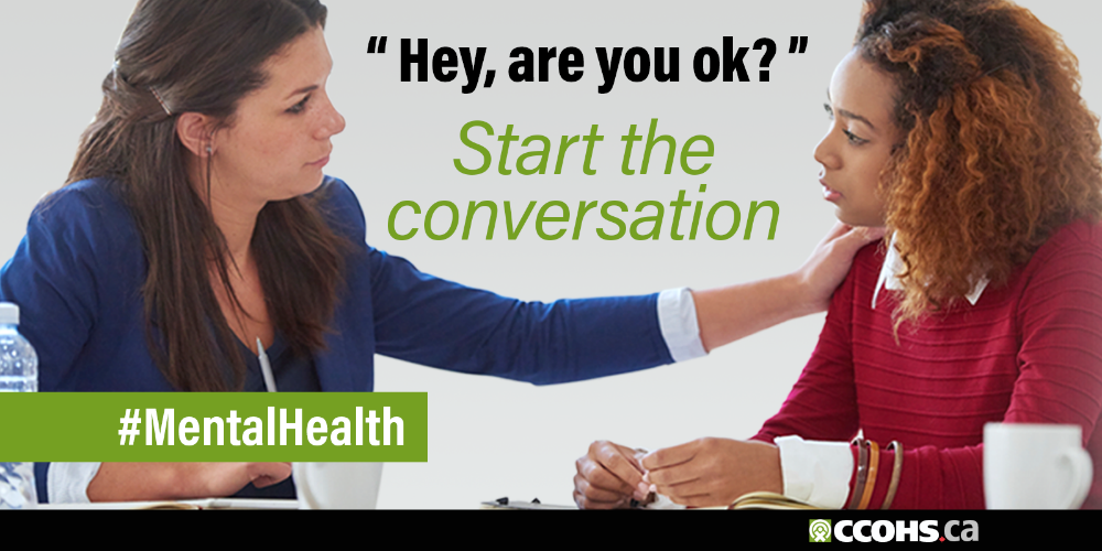 “Hey, are you ok?” Start the conversation. #mentalhealth