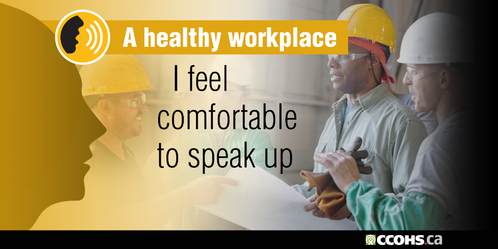A healthy workplace. I feel comfortable to speak up.