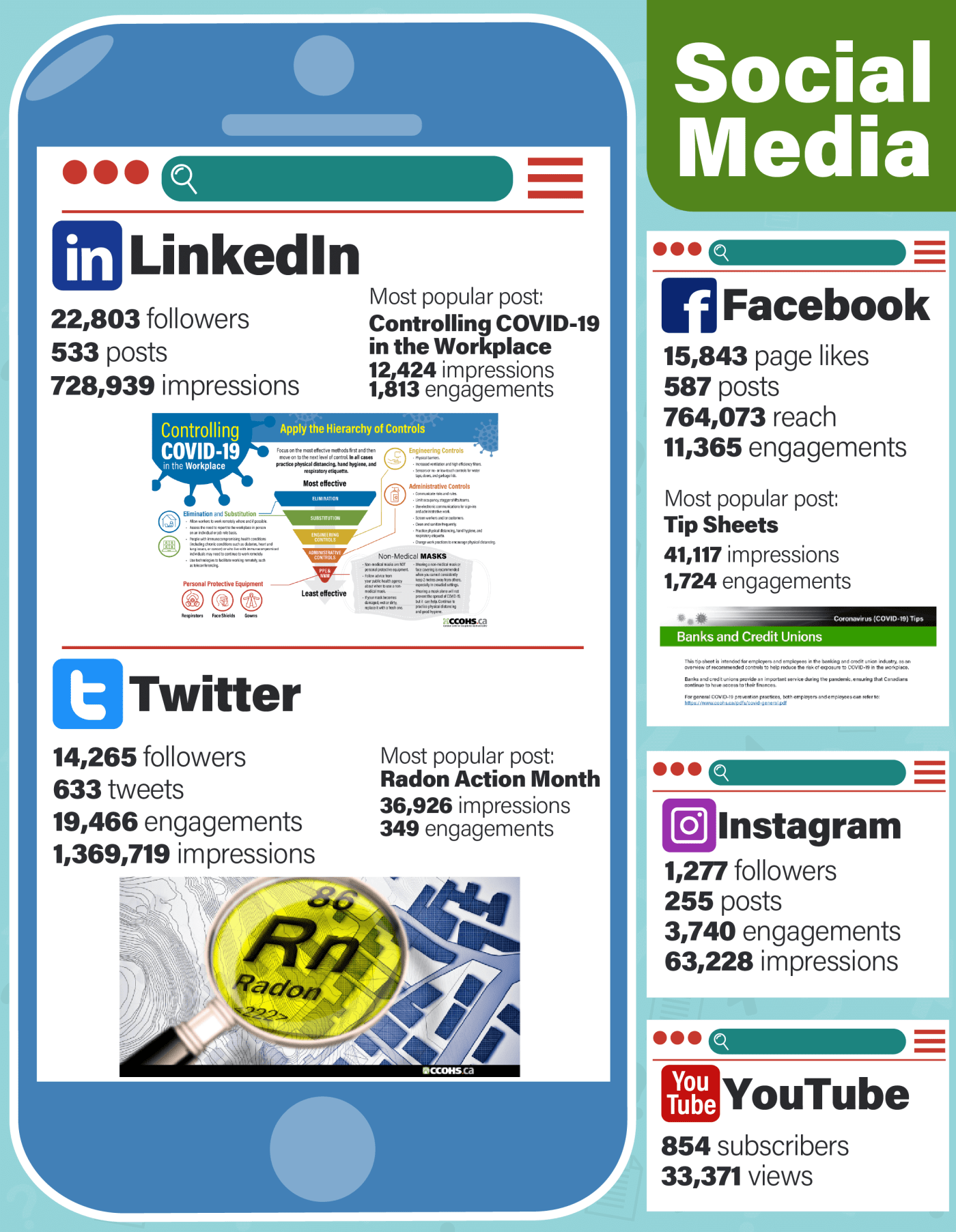 Organic Social Marketing Campaigns infographic