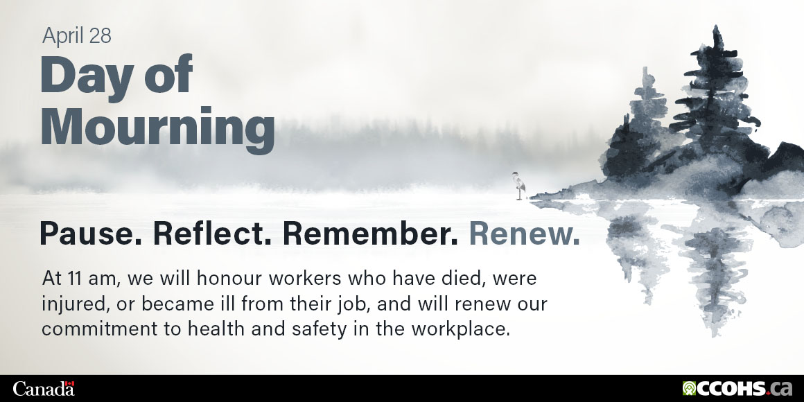 Day of Mourning image with trees