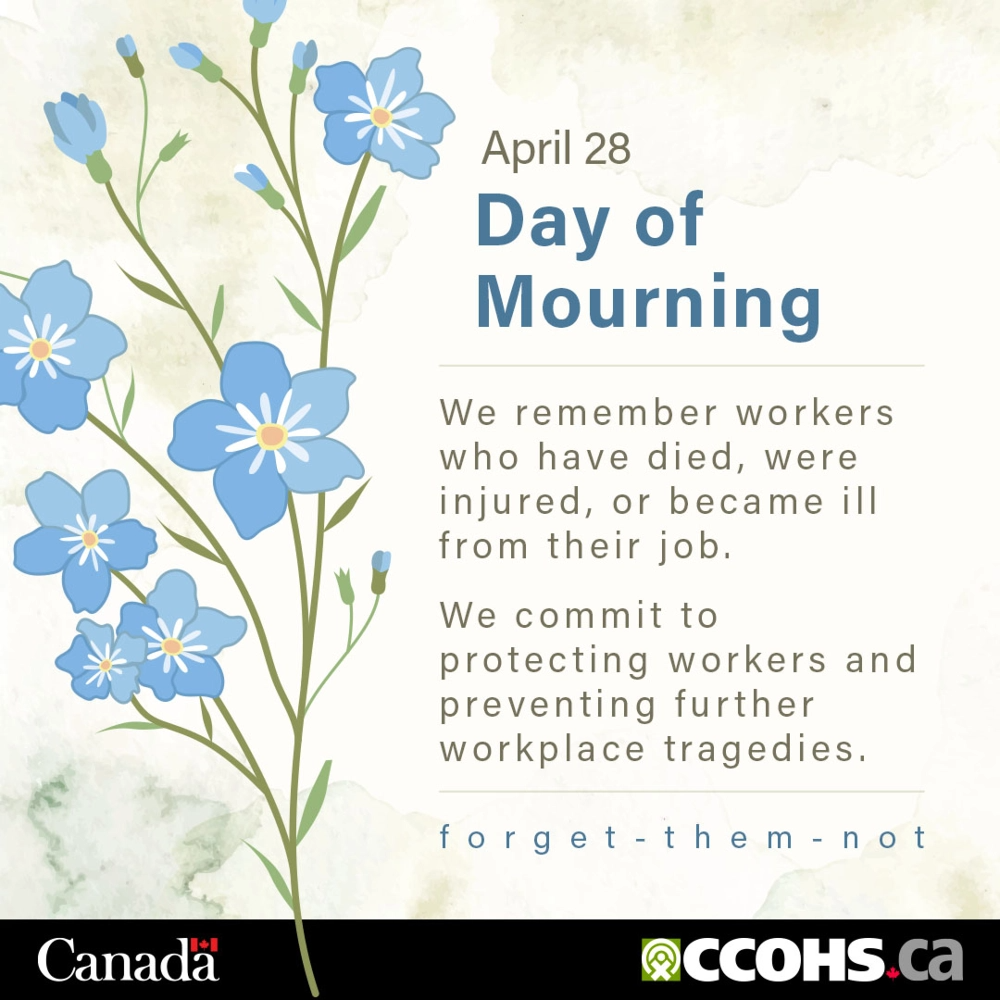 Day of Mourning image with flowers