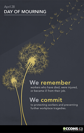 Preview a poster for Day of Mourning showing the April 28 date