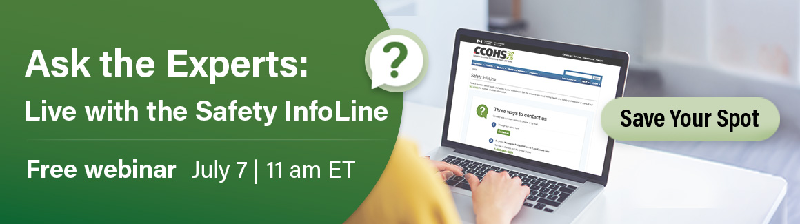 Live with the Safety InfoLine Free Zoom webinar on July 7 11 am ET