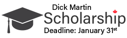 Dick Martin Scholarship - January 31, 2024
