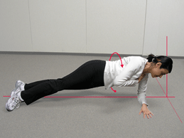 Figure 13B - Roll over on your elbows