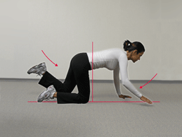 Figure 6B - Return your arm and leg to the floor
