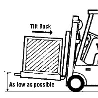 forklift load travel height