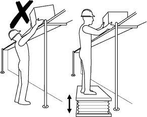 Use elevating platforms