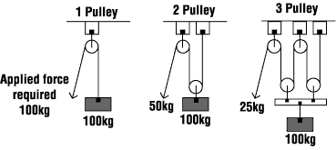Multiple pulleys