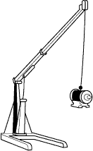 Portable floor crane