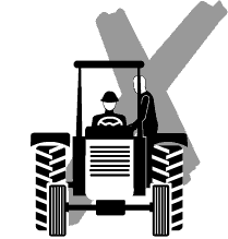 Do not permit another person to ride on a tractor 