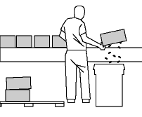 Figure 9 - Reach for empty boxes from the conveyor