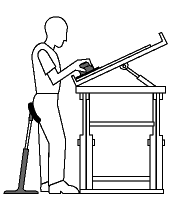 Figure 13 - Tilted work surface