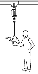 Figure 2b - Tool balancers reduce the effort of holding and operating tools