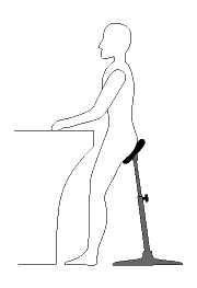 Figure 17 - A sit-stand saddle chair
