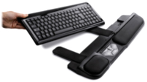 Central pointing device on keyboard