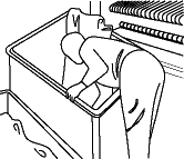 Figure 11 - Reaching for the laundry