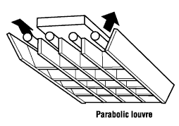 Parabolic louvers 