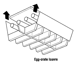 Egg-crate louver