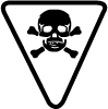 Poison Hazard Symbol - Caution Poison