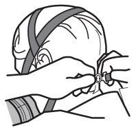 Procedure for putting on a half-facepiece respirator
