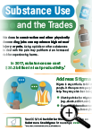 Substance Use and the Trades Infographic