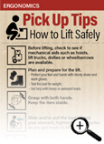 Pick Up Tips on How to Lift Safely Fast Facts Card