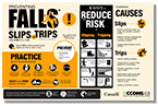 Preventing Falls from Slips and Trips Infographic