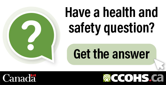 Have a health and safety question? Green on white badge