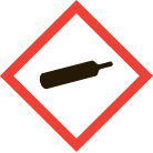 Gas cylinder pictogram.